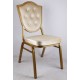 chaise ovale doré